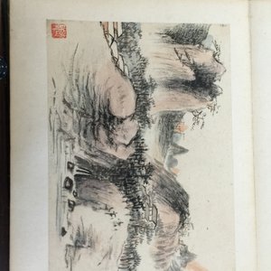 Een Chinees album met aquarellen en kalligrafie, 19/20e eeuw — foto 12