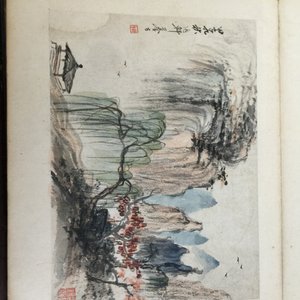 Een Chinees album met aquarellen en kalligrafie, 19/20e eeuw — foto 14