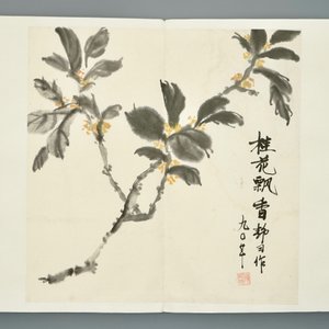 Een Chinees album met schilderingen van bloesemtakken, 20e eeuw — foto 8