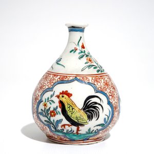 Een Chinees Amsterdams bont vaasje met hanen, Kangxi — foto 3