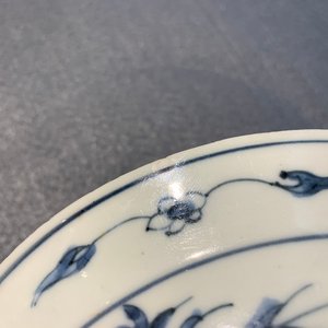 Een Chinees blauw-wit bord met eekhoorns en een kikker, Wanli — foto 9
