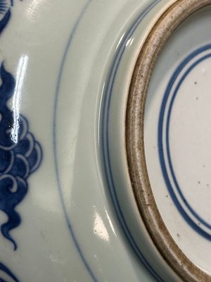 Een Chinees blauw-wit wierookvat met kraanvogels, 19e eeuw — foto 6