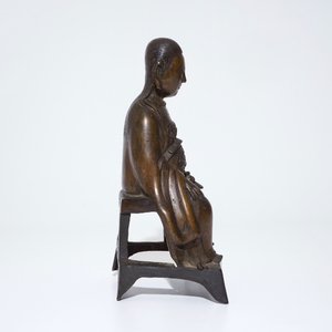 Een Chinees bronzen beeld van Zhenwu, Ming — foto 4