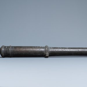 Een Chinees bronzen kanon met inscriptie, 19e eeuw — foto 2