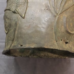 Een Chinees bronzen model van Amithaba Buddha, Ming — foto 10