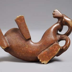 Een Chinees bronzen scroll- of papiergewicht in de vorm van een chilong, 18/19e eeuw — foto 6