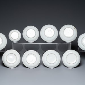Een Chinees Canton famille rose 27-delig theeservies met het wapen van Ormiston voor de Schotse markt, 19e eeuw — foto 3