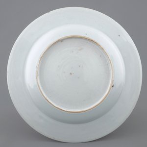 Een Chinees export porselein bord met decor van een optocht, Qianlong, 18e eeuw — foto 2
