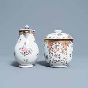 Een Chinees famille rose 12-delig theeservies voor de Europese markt, Qianlong — foto 13