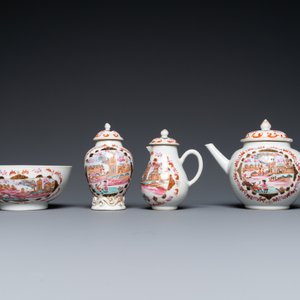 Een Chinees famille rose 15-delig 'Peter de Grote' theeservies, Qianlong — foto 6