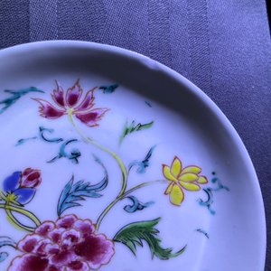 Een Chinees famille rose 15-delig theeservies met floraal decor, Qianlong — foto 61