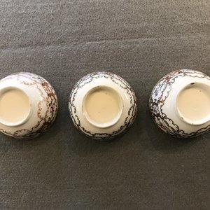 Een Chinees famille rose theeservies met floraal en verguld decor, Qianlong — foto 24