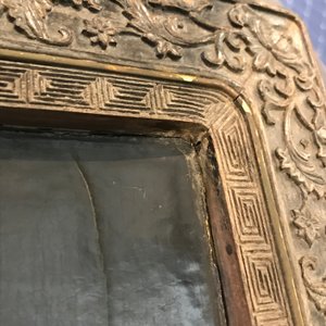 Een Chinees houten lakwerk paneel met oplegwerk van cloisonné, ivoor en jade, 18e eeuw — foto 75