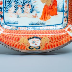 Een Chinees Imari-stijl présentoir naar Cornelis Pronk: 'Parasoldames', Qianlong — foto 7