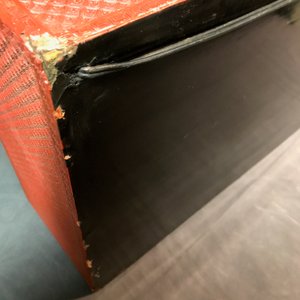 Een Chinees kastje in rood lakwerk met draken en feniksen, 19e eeuw — foto 38
