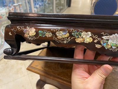 Een Chinees met parelmoer ingelegd houten Xiangqi schaakbord, 19e eeuw — foto 12