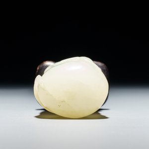 Een Chinees model van een kalebas in witte jade, 19e eeuw — foto 6