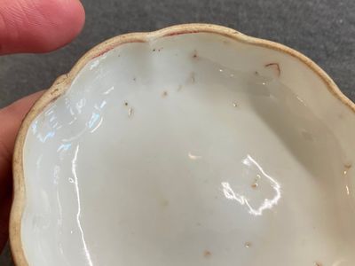 Een Chinees pompoenvormig dekseldoosje met perzikbloesemglazuur, 19e eeuw — foto 5