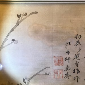 Een Chinees schilderij op zijde met pioenrozen, 19e eeuw — foto 6