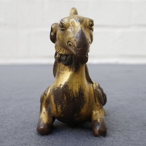 Een Chinees verguld bronzen scrollgewicht in de vorm van een ram, 19/20e eeuw — foto 10