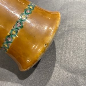 Een Chinees vierdelig famille verte kaststel met capucijner grond, 19de eeuw — foto 13
