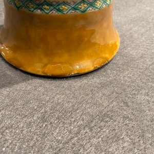 Een Chinees vierdelig famille verte kaststel met capucijner grond, 19de eeuw — foto 17