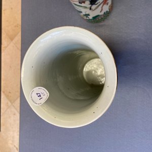 Een Chinees vijfdelig famille verte kaststel, Kangxi merk, 19e eeuw — foto 33