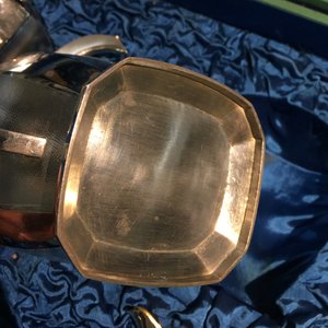 Een Chinees zilveren art deco theeservies op dienblad, Republiek, 1e helft 20e eeuw — foto 37