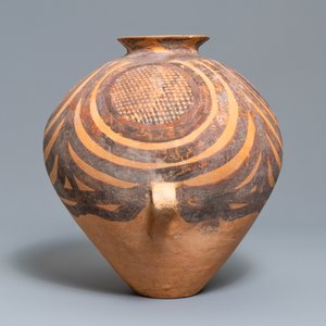 Een Chinese aardewerken vaas, Banshan periode, Majiayao cultuur, 2600 tot 2300 v.C. — foto 4