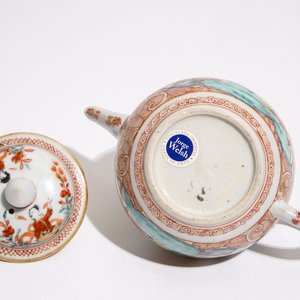 Een Chinese Amsterdams bont theepot met deksel, Qianlong — foto 6