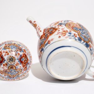 Een Chinese Amsterdams bont theepot met floraal decor, Qianlong — foto 7