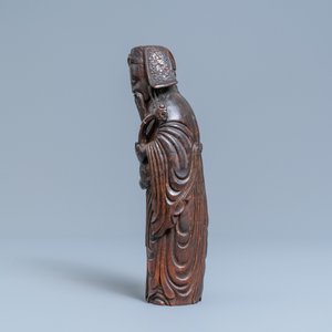 Een Chinese bamboehouten figuur van Lu Xing, 17e eeuw — foto 5