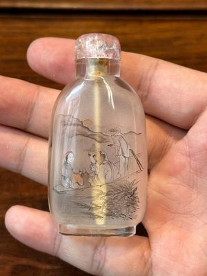 Een Chinese binnenin beschilderde glazen snuiffles, Ma Shaoxuan 馬少宣 merk, 19/20e eeuw — foto 1