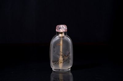 Een Chinese binnenin beschilderde glazen snuiffles, Ma Shaoxuan 馬少宣 merk, 19/20e eeuw