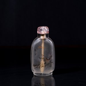Een Chinese binnenin beschilderde glazen snuiffles, Ma Shaoxuan 馬少宣 merk, 19/20e eeuw — foto 1