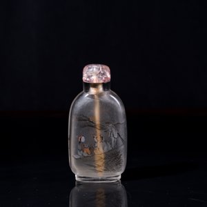 Een Chinese binnenin beschilderde glazen snuiffles, Ma Shaoxuan 馬少宣 merk, 19/20e eeuw — foto 3