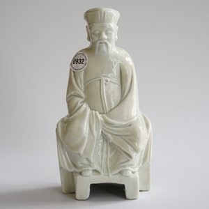 Een Chinese blanc de Chine Dehua figuur van dichter Li Bai, 18e eeuw — foto 8