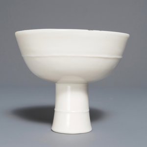 Een Chinese blanc de Chine stem cup, Wanli of Transitie periode — foto 3