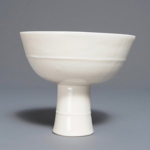 Een Chinese blanc de Chine stem cup, Wanli of Transitie periode — foto 4