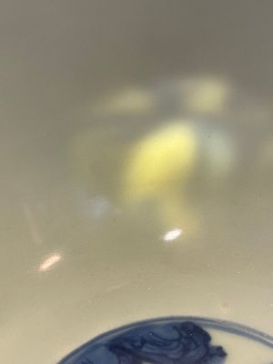Een Chinese blauw-witte 'Acht onsterfelijken' kom, Jiajing merk en periode — foto 23