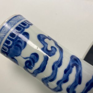 Een Chinese blauw-witte 'Bleu de Hue' vaas voor de Vietnamese markt, Kangxi — foto 12
