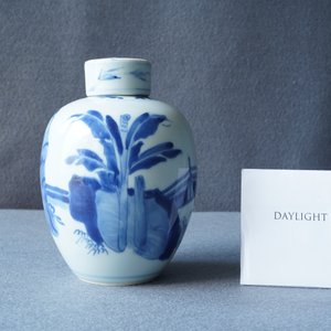Een Chinese blauw-witte dekselpot, Chenghua merk, Kangxi — foto 15