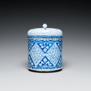 Een Chinese blauw-witte dekselpot, Kangxi — foto 4