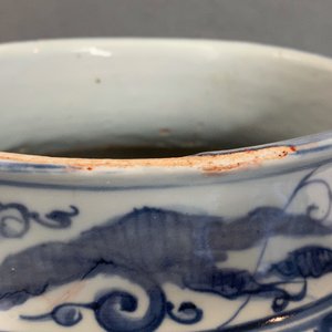 Een Chinese blauw-witte dekselvaas met figuratieve medaillons, Wanli — foto 13