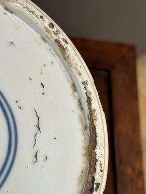 Een Chinese blauw-witte dekselvaas met lotusslingers, Kangxi — foto 19