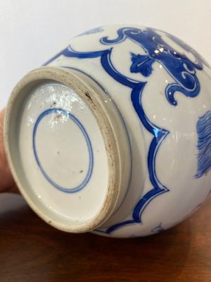 Een Chinese blauw-witte flesvormige vaas, Kangxi — foto 9