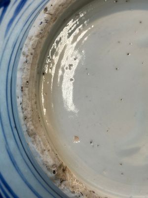 Een Chinese blauw-witte flesvormige vaas met geleerden, Transitie periode — foto 15