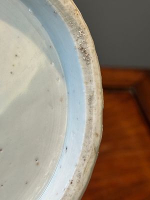 Een Chinese blauw-witte flesvormige vaas met geleerden, Transitie periode — foto 16