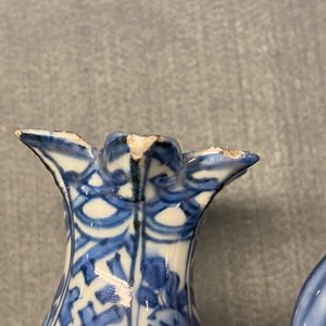 Een Chinese blauw-witte 'granaatappel' kendi, Wanli — foto 15