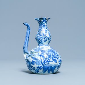 Een Chinese blauw-witte 'granaatappel' kendi, Wanli — foto 2